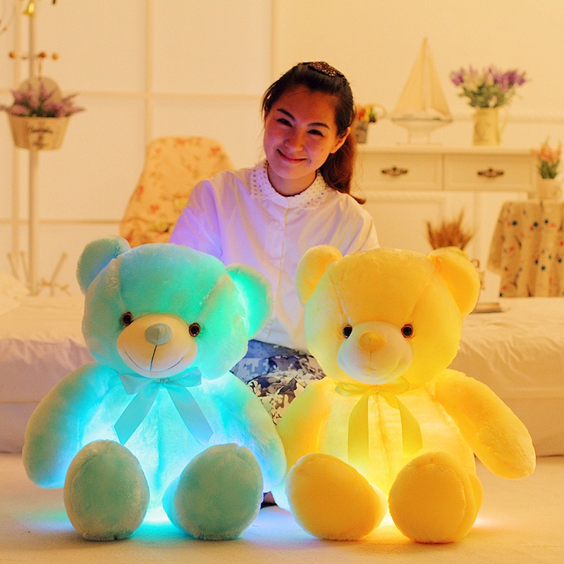 50cm Creative Stuffed toy Light Up LED  custom Teddy Bear plush