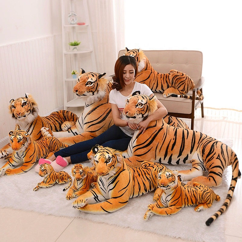 natural tiger toys plush toy large stuffed tiger