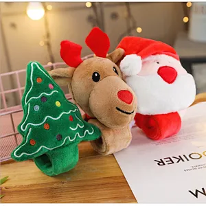 Creative Christmas elk patting circle cute plush toy Bracelet Christmas gift net hot sale