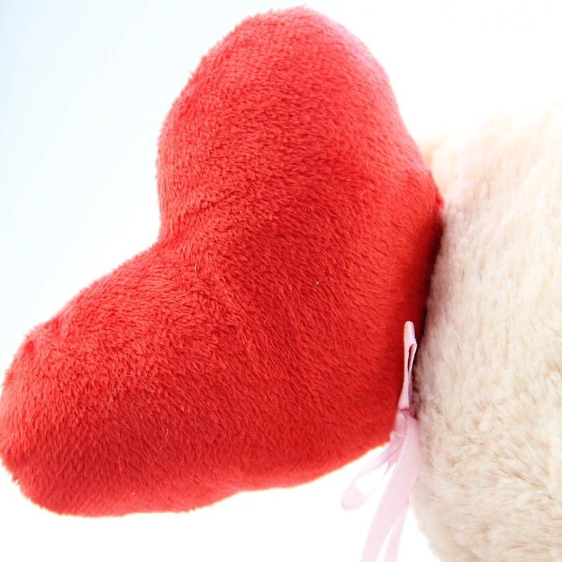 Cute soft stuffed teddy bear with heart adorable valentine gift for girlfriend