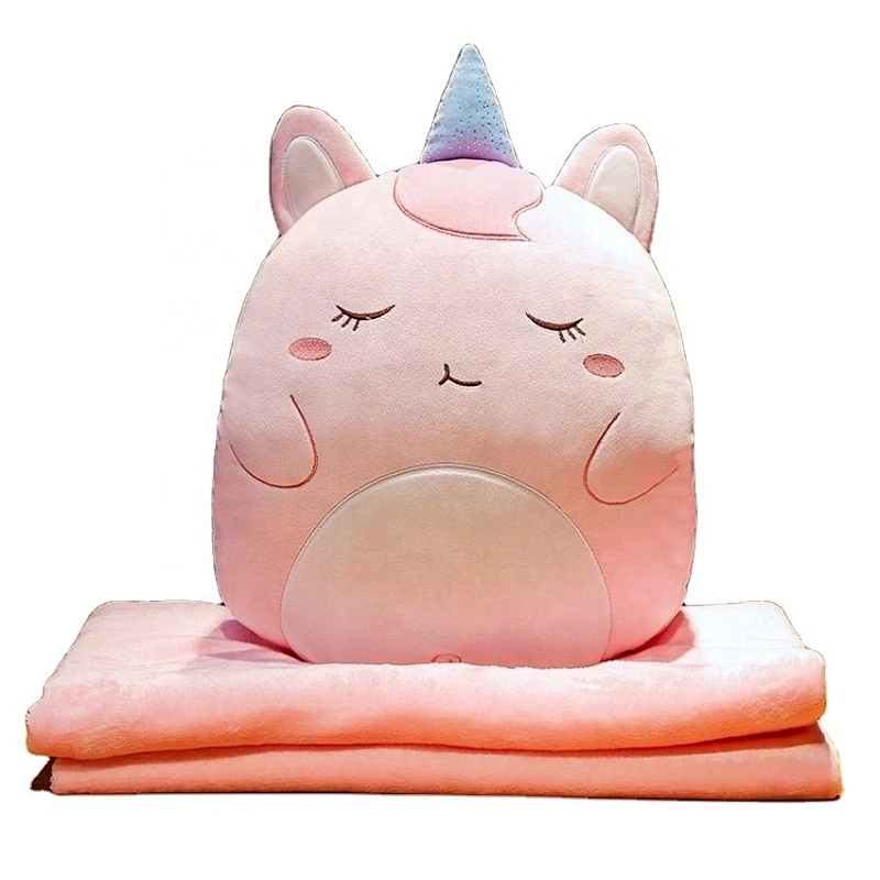 soft toys for kids stuffed animal with polyester blanket pillow