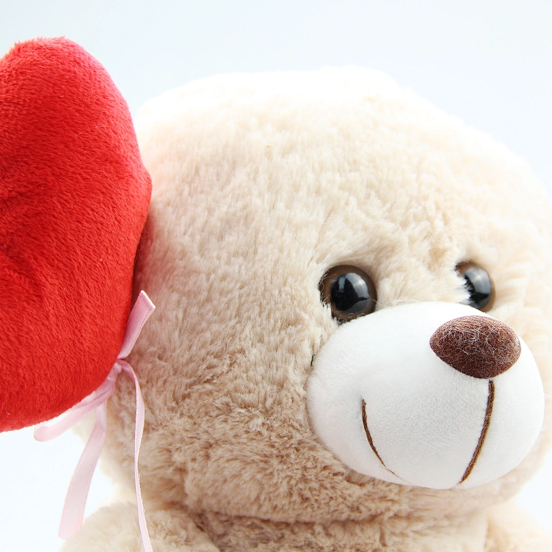 Cute soft stuffed teddy bear with heart adorable valentine gift for girlfriend