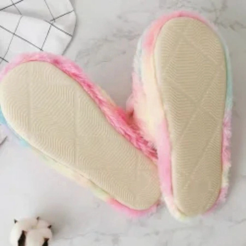 pantuflas kids winter plush slippers unicorn for girls