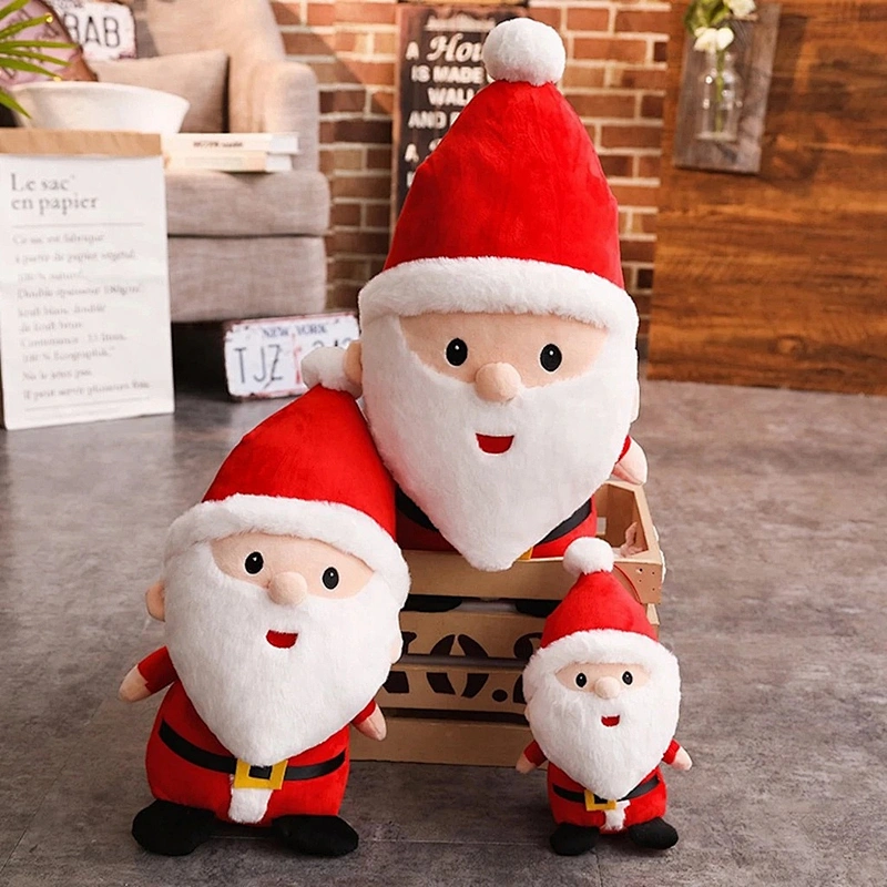Soft Santa Claus Plush Doll Kids Children Santa Claus Plush Toy Christmas Decoration Home Decorative