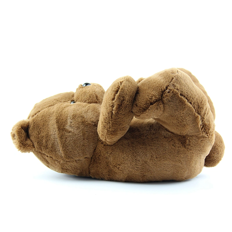 Wholesale Cute Plush Slippers Women Cheap Custom Teddy Bear Slippers