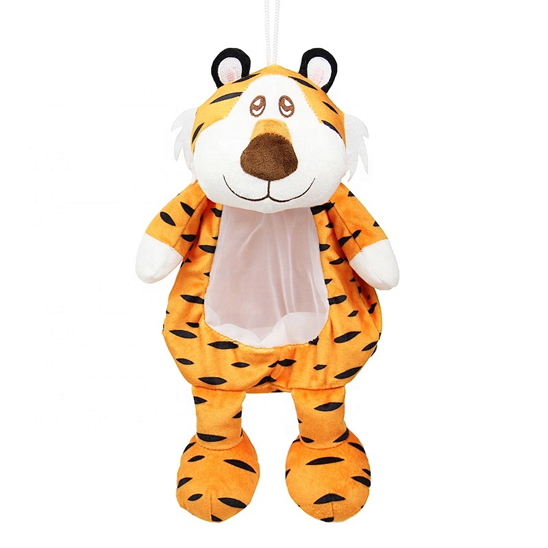 New Hot selling Promotional cute custom stuffed tiger plush backpack