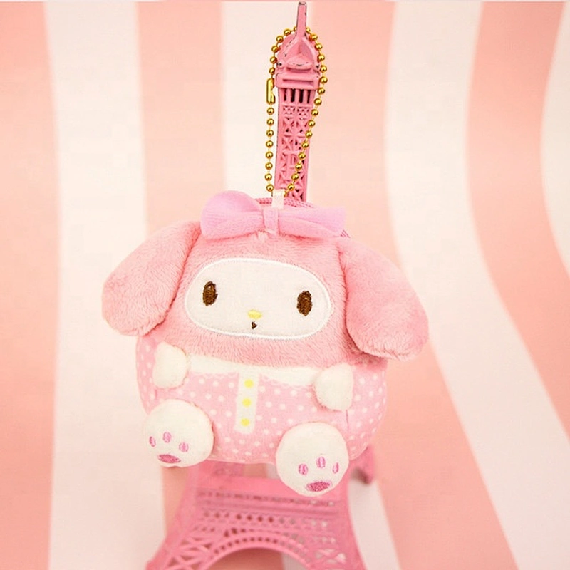 Hot Sale Plush Purse Little Twin Stars Cinnamoroll Dog Kuromi Stuffed Plush Toys Bags Pendant Kids Gifts