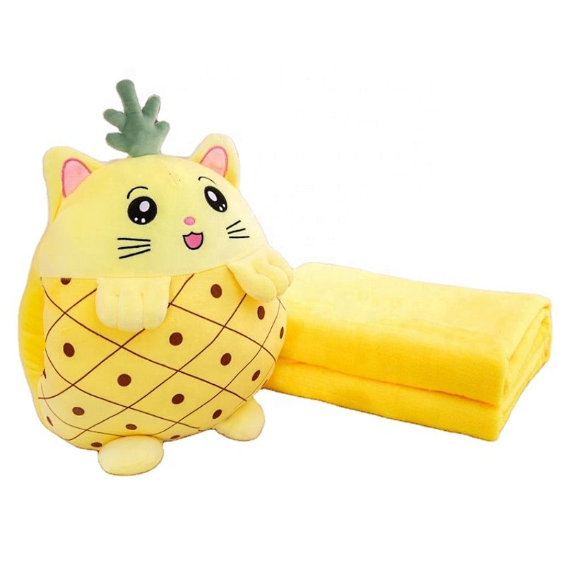 cheap wholesale stuffed toys beding set throw  blanket with pillow
