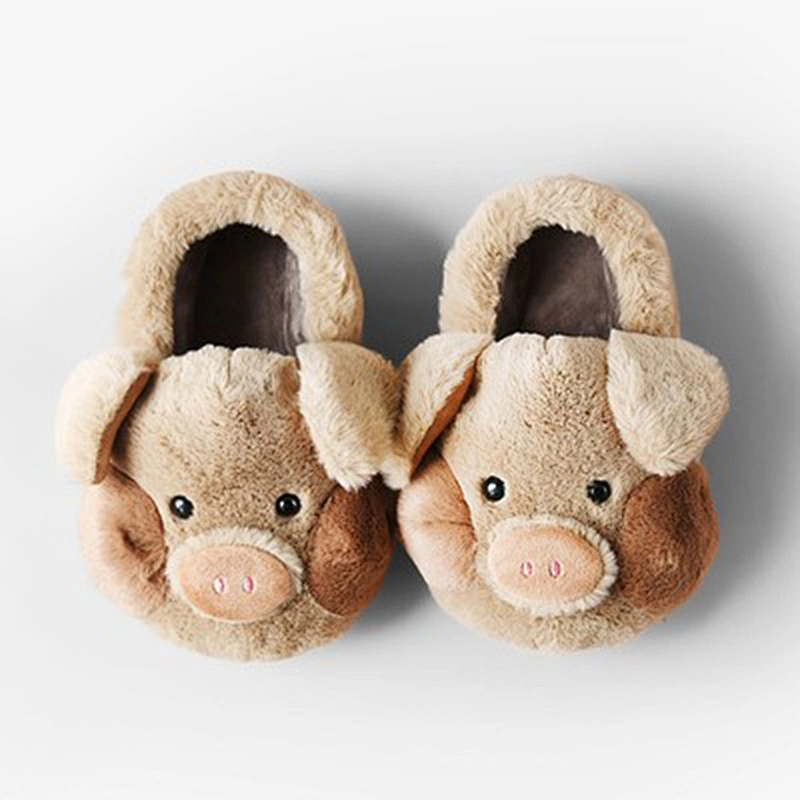 Home Indoor Customized Winter warm kids hamster plush slipper shoes