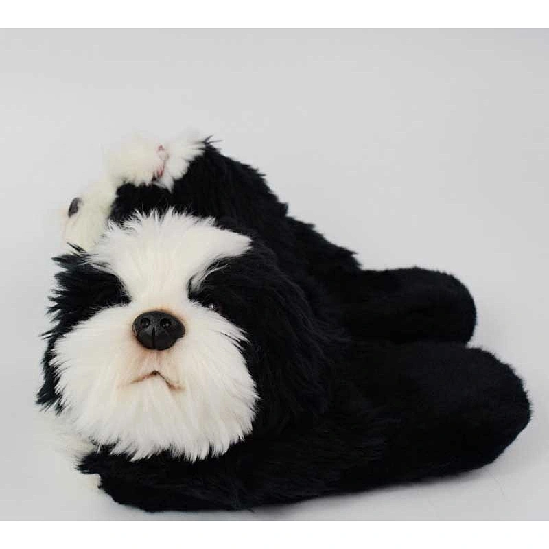 Lovely Plush Slippers for Kids Plush Dogs Cheap Custom Plush Slippers