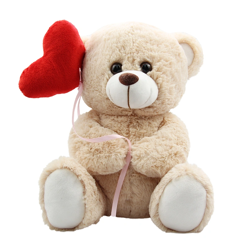 Cute soft stuffed teddy bear with heart adorable valentine gift for girlfriend