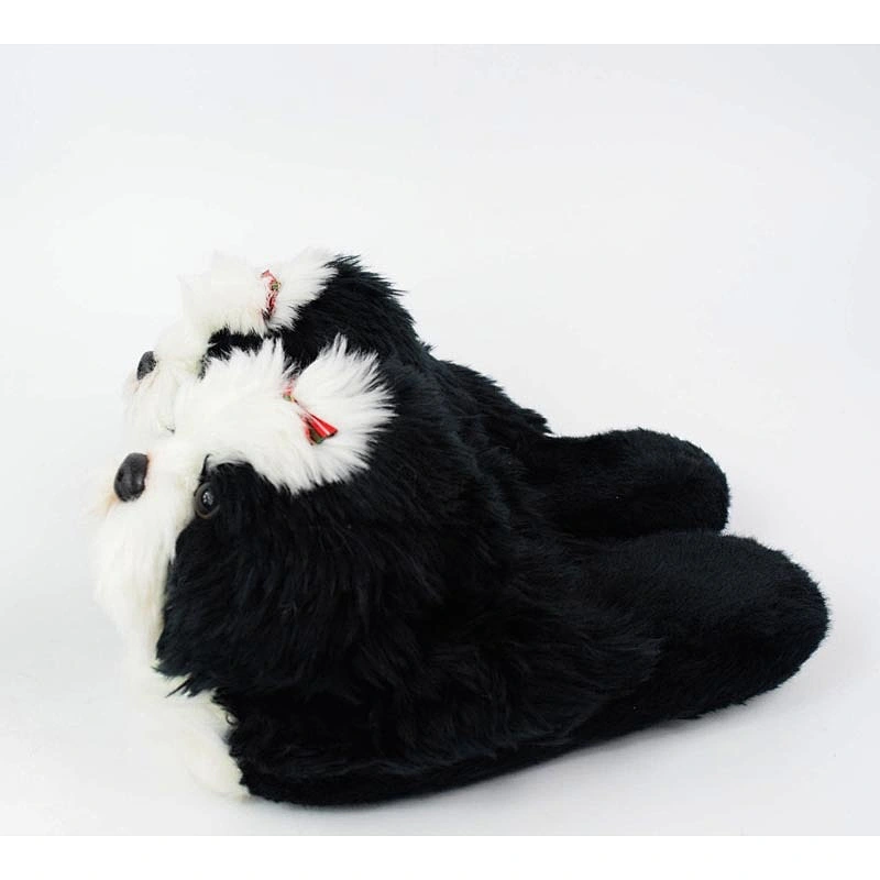 Lovely Plush Slippers for Kids Plush Dogs Cheap Custom Plush Slippers