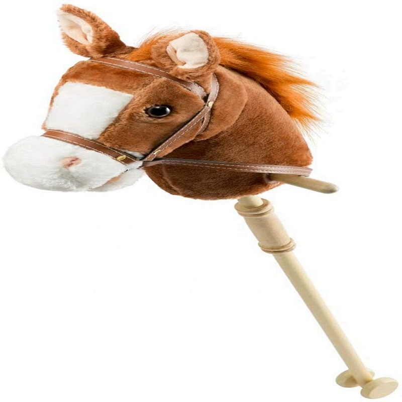 peluches plush toys horse height measruing inflatable whip walking hobby stick horse
