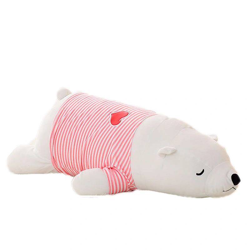 Super Soft household custom  white polar bear plush pillow cushion toys