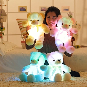 50cm Creative Stuffed toy Light Up LED  custom Teddy Bear plush