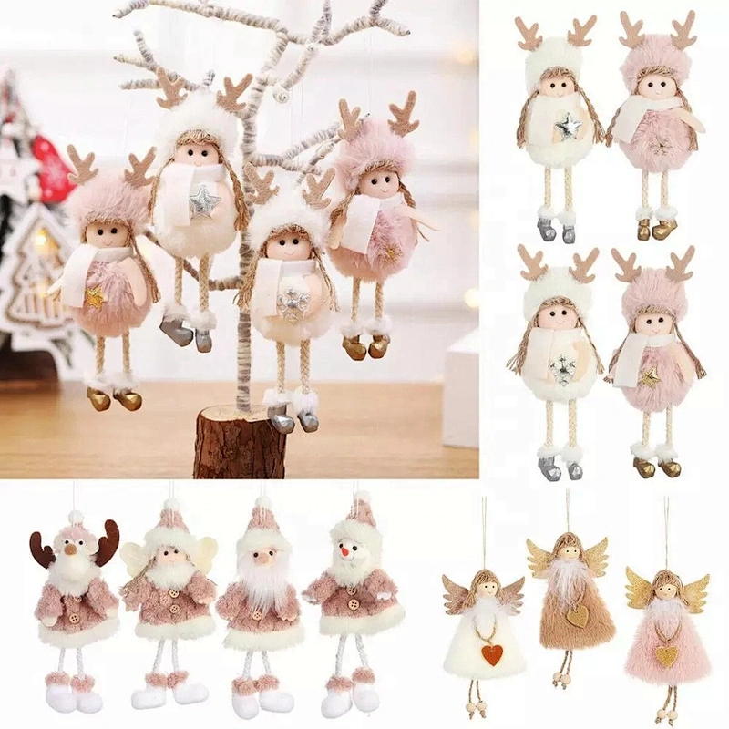 Merry Christmas Decorations Gnome Angle Plush Toys For Home Christmas Ornaments