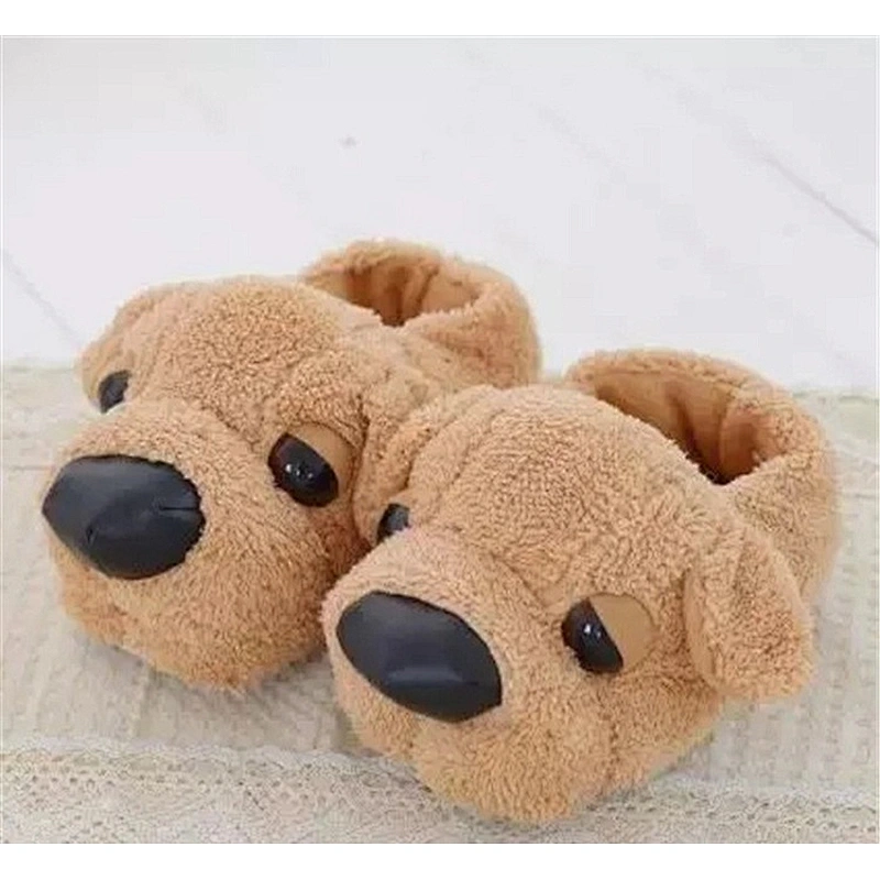 Cute Plush Slippers for Kids Cheap Custom Plush Slippers