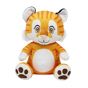 25-35cm soft stuffed printed plush happy new year tiger toy