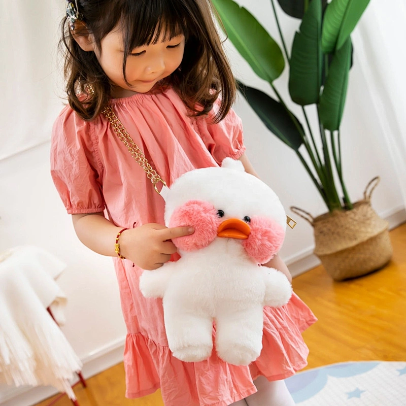 Hot selling promotion baby love plush duck shaped bag