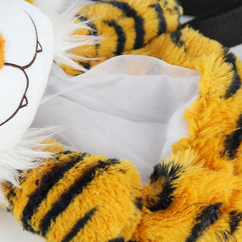 2021 Hot selling Promotional OEM cute custom stuffed tiger plush backpack