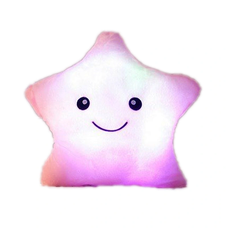 Birthday gift customized luminous stuffed star plush pillow cushion