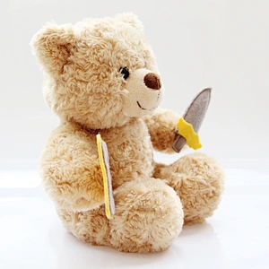 small size custom brown luxury foam graduation soft toys teddy bear for child