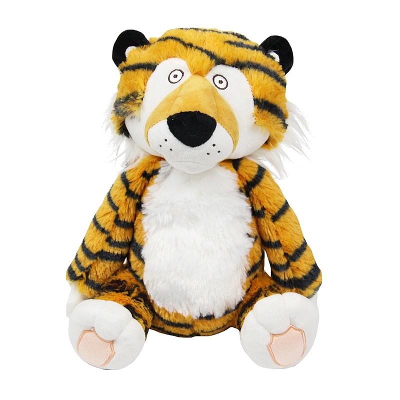 25-35cm soft stuffed printed plush happy new year tiger toy