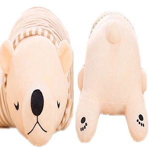 Super Soft household custom  white polar bear plush pillow cushion toys
