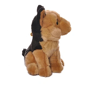 Factory Direct Sale Lifelike German Shepherd Dog Plush Toys Cute Sitting Wolfhound Plush Dolls Wolf Dog Puppy Plush
