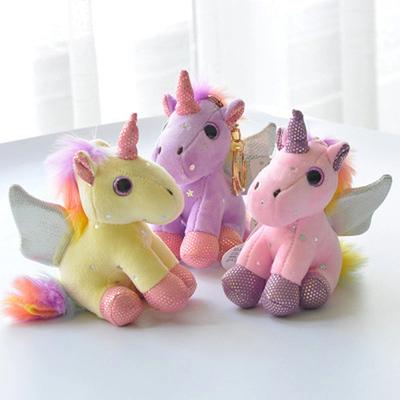 New design unicorn stuffed plush keychain toys