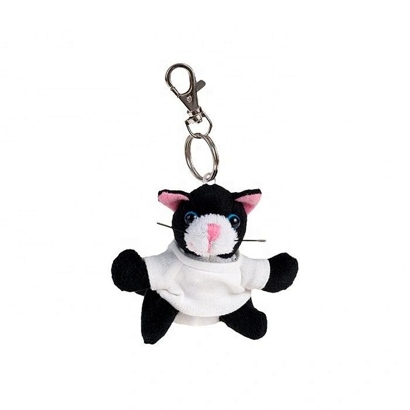 Soft Toy Mini Stuffed Animal Plush Animal Key chain with T Shirt