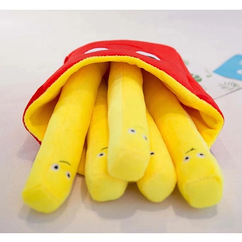 French Fries Pillow Pizza Plush Toys Kids Dolls Birthday Gift Present Children Toy Soft Cushion Pillow