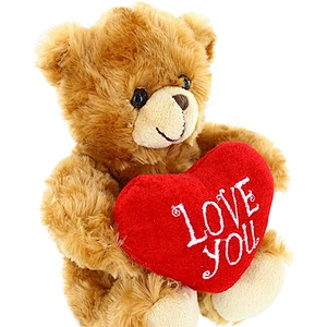 Custom Cute Plush  Toy bear with red heart