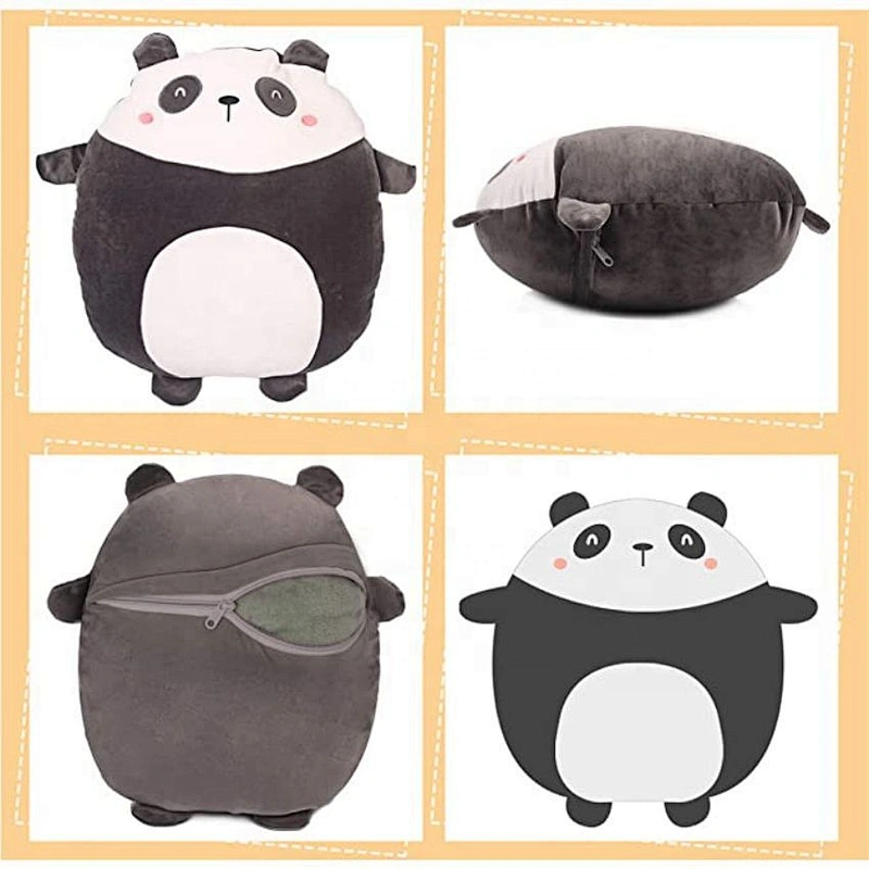 super soft fur throw with double baby toys blanket with plush toy