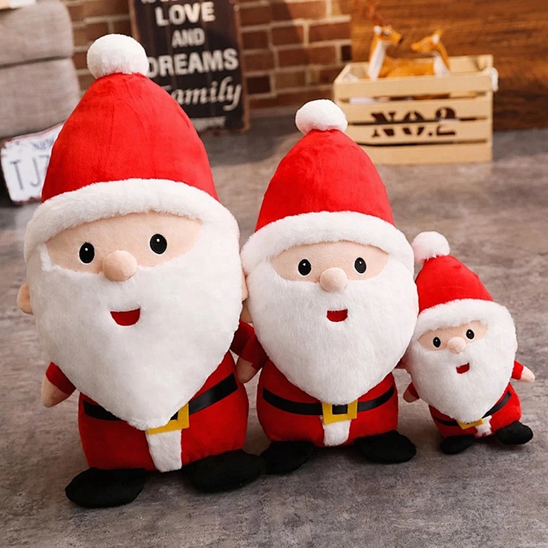 Soft Santa Claus Plush Doll Kids Children Santa Claus Plush Toy Christmas Decoration Home Decorative