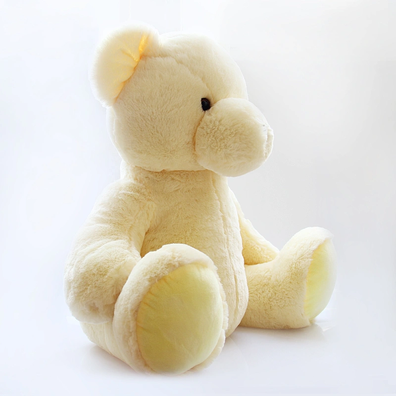 yellow big  kawaii fabric plush peluches gigantes teddy bear