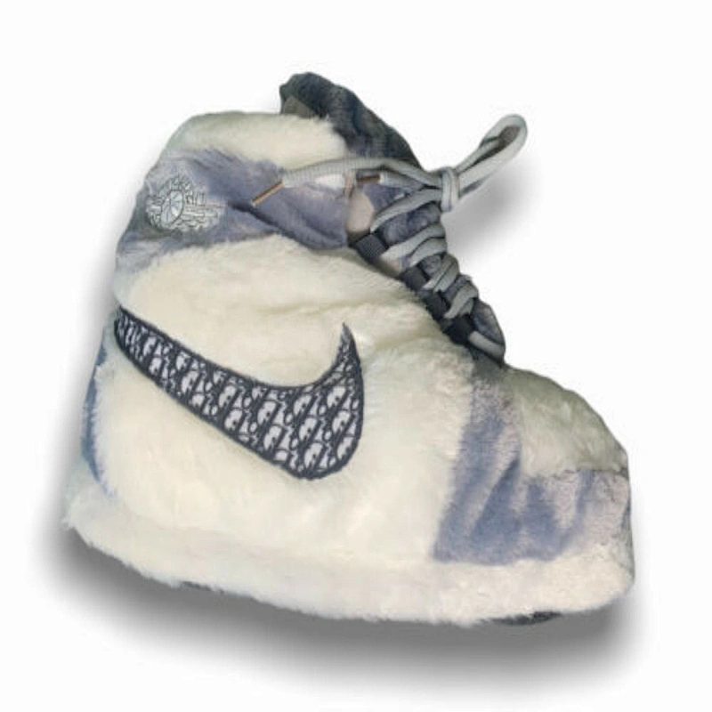 sneakers shoes 2020  jordan female plush sneaker slippers