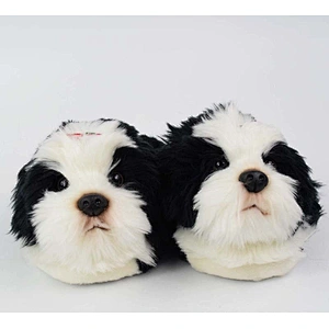 Lovely Plush Slippers for Kids Plush Dogs Cheap Custom Plush Slippers