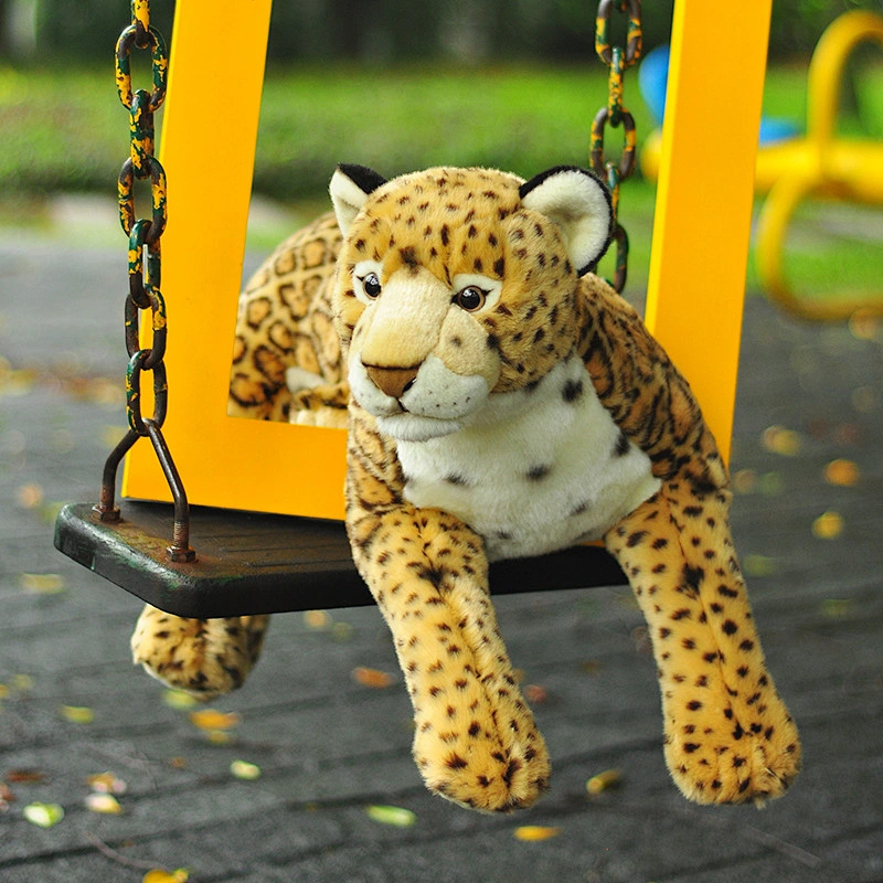 New Design Plush Material Simulation leopard toy Cheetah big plush toys