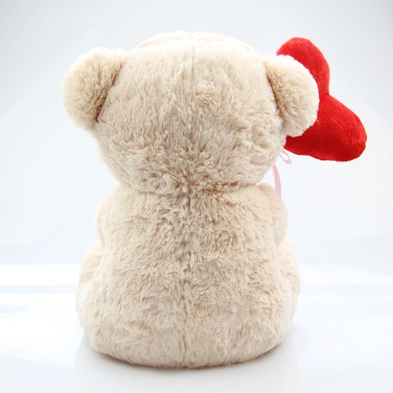 Cute soft stuffed teddy bear with heart adorable valentine gift for girlfriend