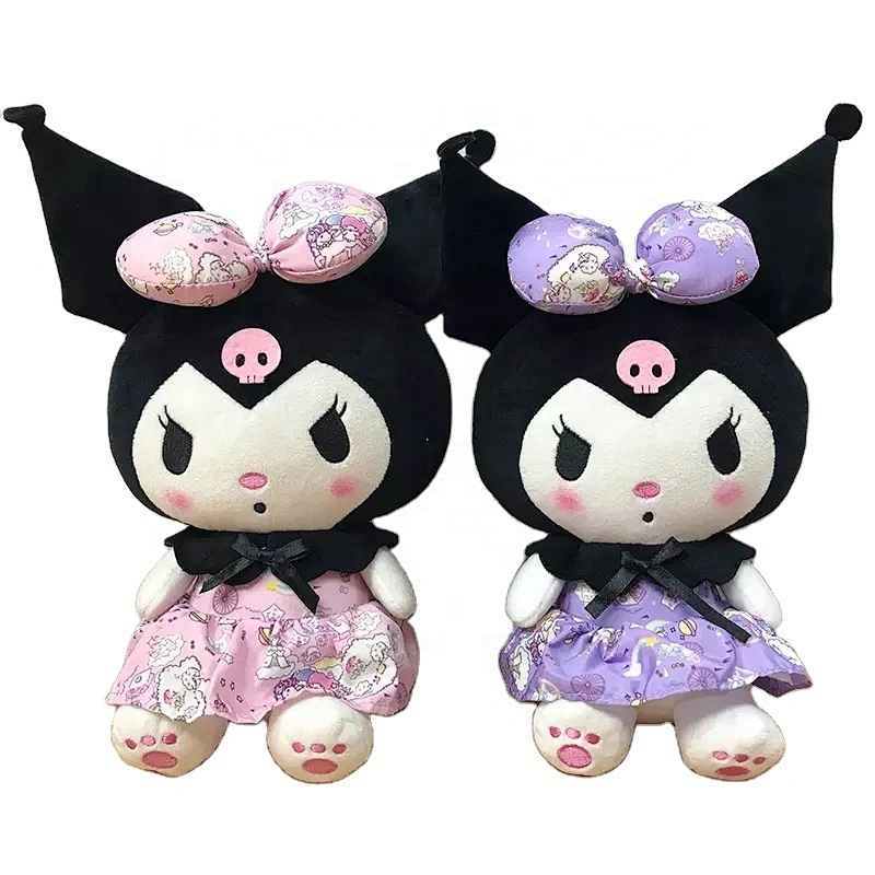 Cartoon Kuromi Stuffed Plush Toy 20cm Kawaii Anime Soft Kids My Melody Action Figure Birthday Christmas Gift