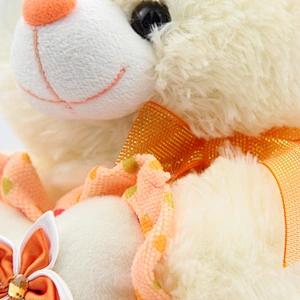 Lovely soft stuffed teddy bear holding heart valentine gift plush bear toy