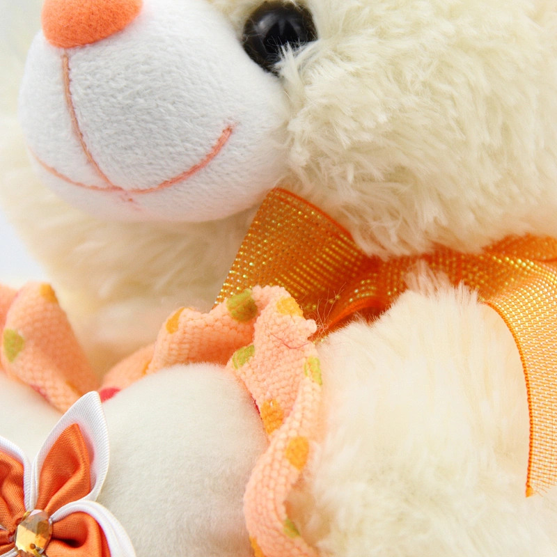 Lovely soft stuffed teddy bear holding heart valentine gift plush bear toy