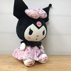 Cartoon Kuromi Stuffed Plush Toy 20cm Kawaii Anime Soft Kids My Melody Action Figure Birthday Christmas Gift