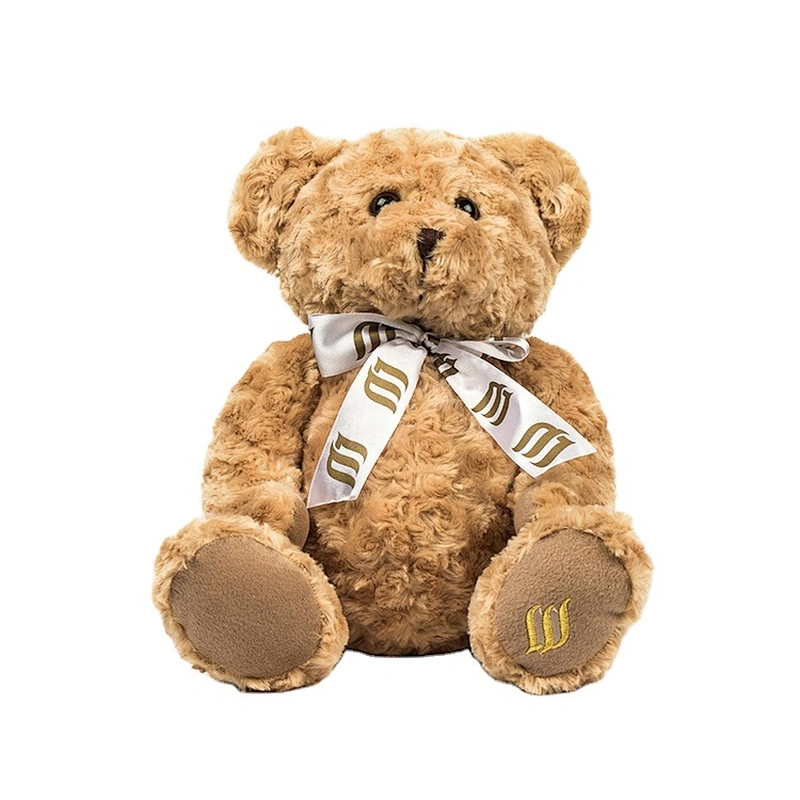 Soft light brown stuffed teddy bear plush toy