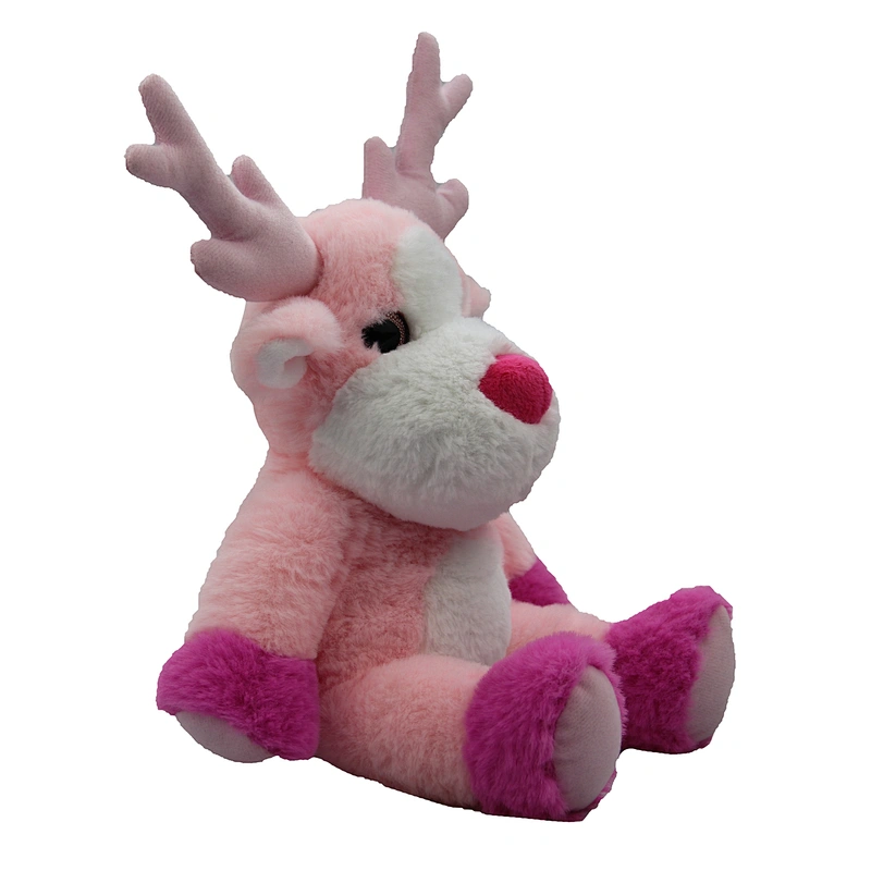 New Novelty Standing Blue Reindeer Christmas Sitting Stuffed Elk Plush Indoor Decoration Deer