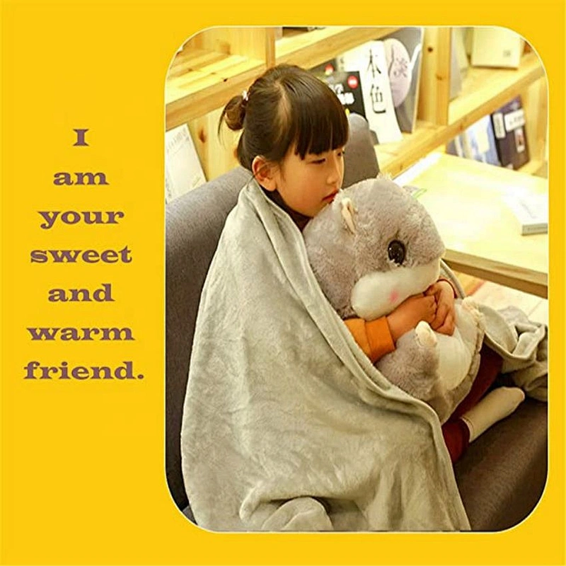 cute hamster stuffed animal pillow	toy with blanket
