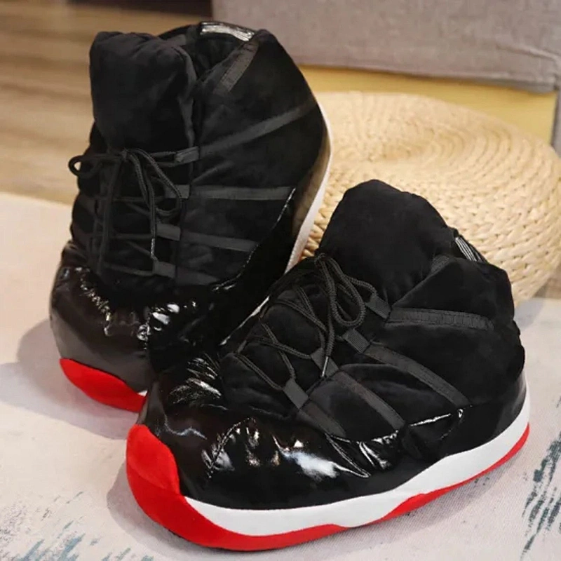 house shoes jordan/nike yeezy plush sneaker slippers