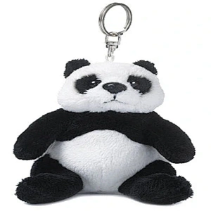 plush toy love custom acrylic keychain panda key ring