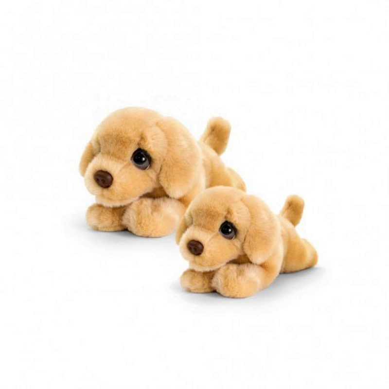 Valentines gift plush lifelike dog stuffed with red bow tie